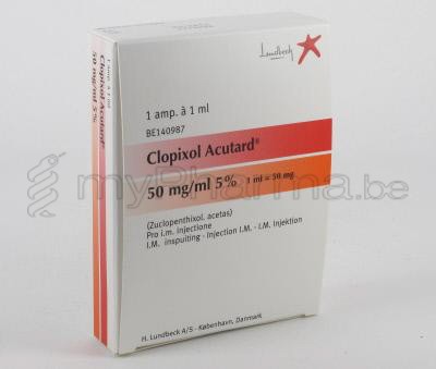 BVBA apotheek Patrick Meysen 3990 Peer : Welkom > CLOPIXOL ACUTARD 50MG ...
