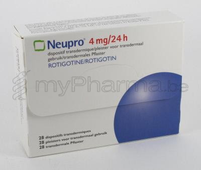 Pharmacie Meysen SPRL 3990 Peer : NEUPRO 4MG/24H 28 Pharmacie Meysen SPRL 3990 Peer : NEUPRO 4MG/24H 28